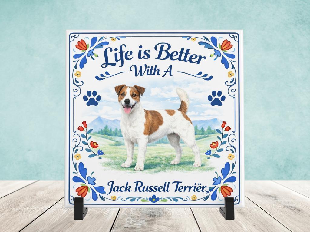 Life is Better With a Jack Russell Terrier - Tegel, Verzenden, Nieuw