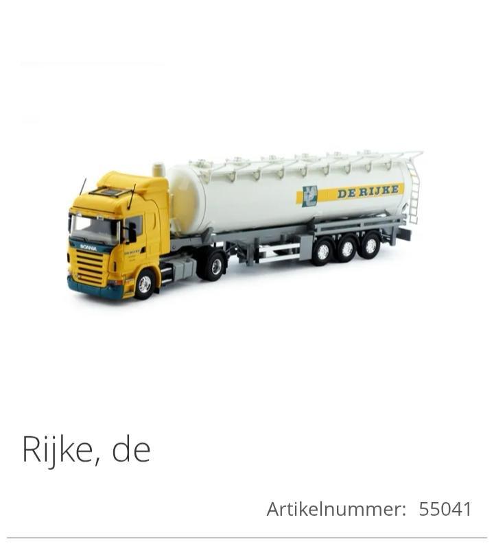 Set Scania & Daf De Rijke Tekno 1/50, Hobby en Vrije tijd, Modelauto's | 1:50, Verzenden, Zo goed als nieuw, Bus of Vrachtwagen