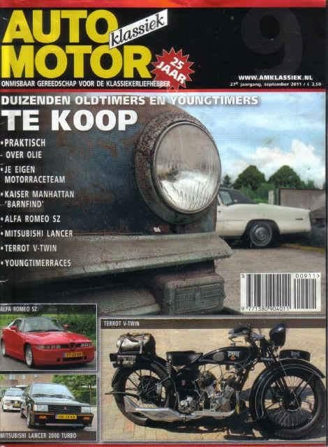AMK 9 2011 : Mitsubishi Lancer 2000 Turbo - Kaiser Manhattan, Ophalen of Verzenden, Gelezen, Algemeen