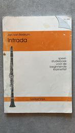 Intrada - Speel- en studieboek voor klarinet (Jan van Beekum, Ophalen of Verzenden, Gebruikt, Overige materialen, Overige typen