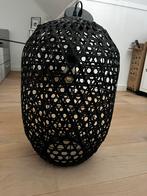 Hanglamp Dili Zwart - Stijlvolle Bamboe Hanglamp, Huis en Inrichting, Lampen | Hanglampen, Ophalen, Zo goed als nieuw, Overige materialen