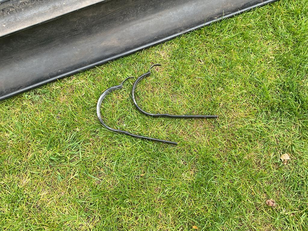 Zinken dakgoot, Ophalen, Gebruikt, 250 mm of meer, Overige typen