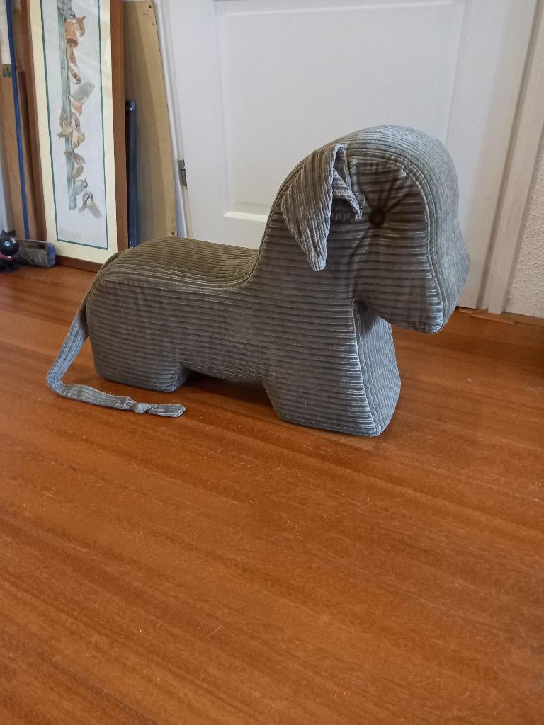 Vintage groene hond, knuffel, zitknuffel, Ophalen of Verzenden, Huis en Inrichting