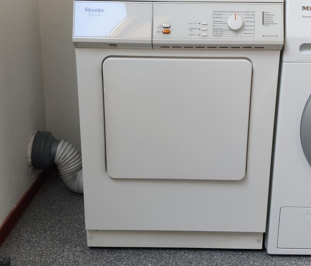 Miele wasdroger, Witgoed en Apparatuur, Wasdrogers, Gebruikt, Luchtafvoer, 85 tot 90 cm, Ophalen