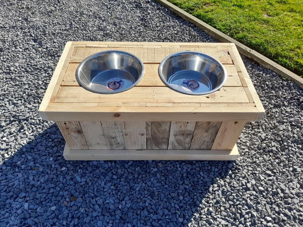 Grote houten hondenvoerder bakken nieuw, Ophalen, Nieuw