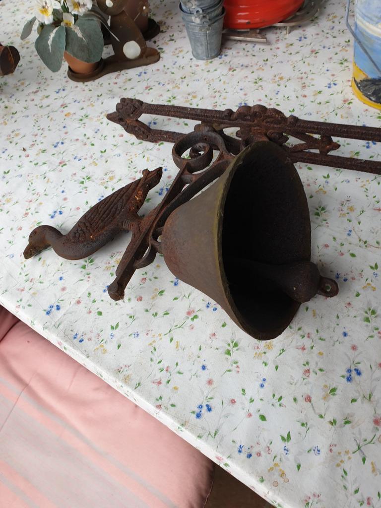 Smeedijzer deurbel, Ophalen of Verzenden