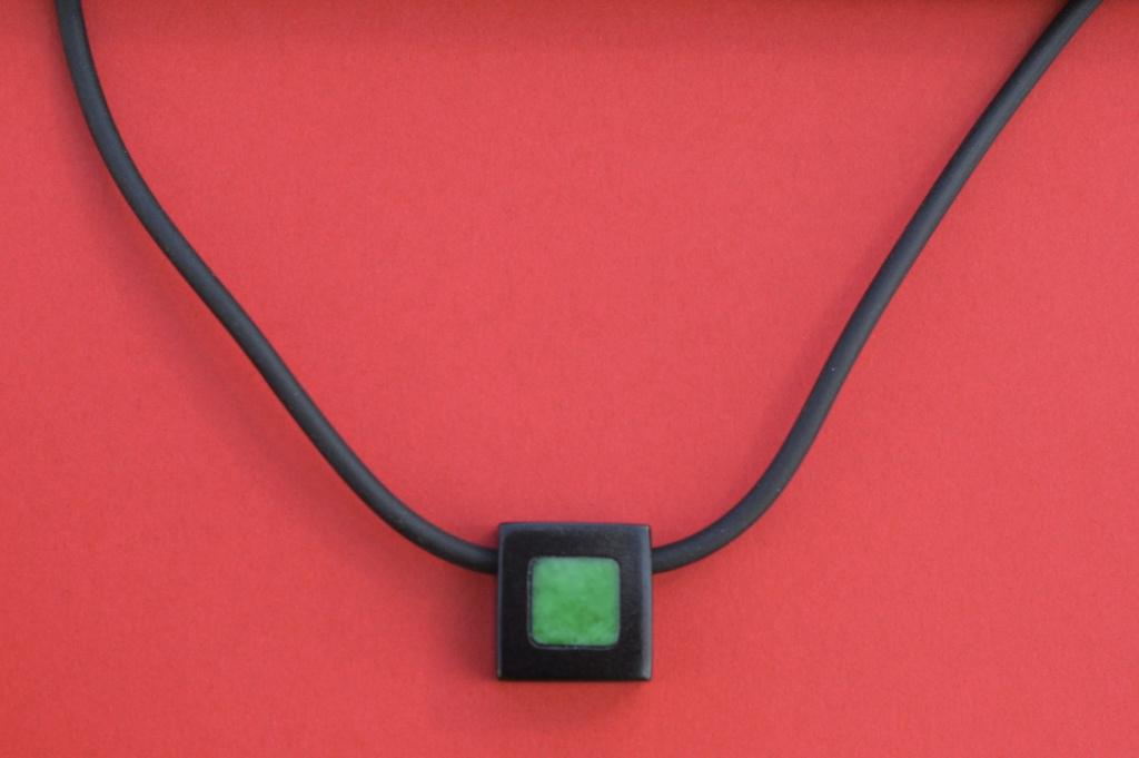 ketting Jadeite kubus, Sieraden, Tassen en Uiterlijk, Kettingen, Nieuw, Ophalen of Verzenden, Steen of Mineraal, Verstelbaar