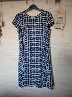 Izgs Prachtige jurk a lijn blauw wit jurkje gevoerd 40, Kleding | Dames, Maat 38/40 (M), Blauw, Ophalen of Verzenden, Zo goed als nieuw