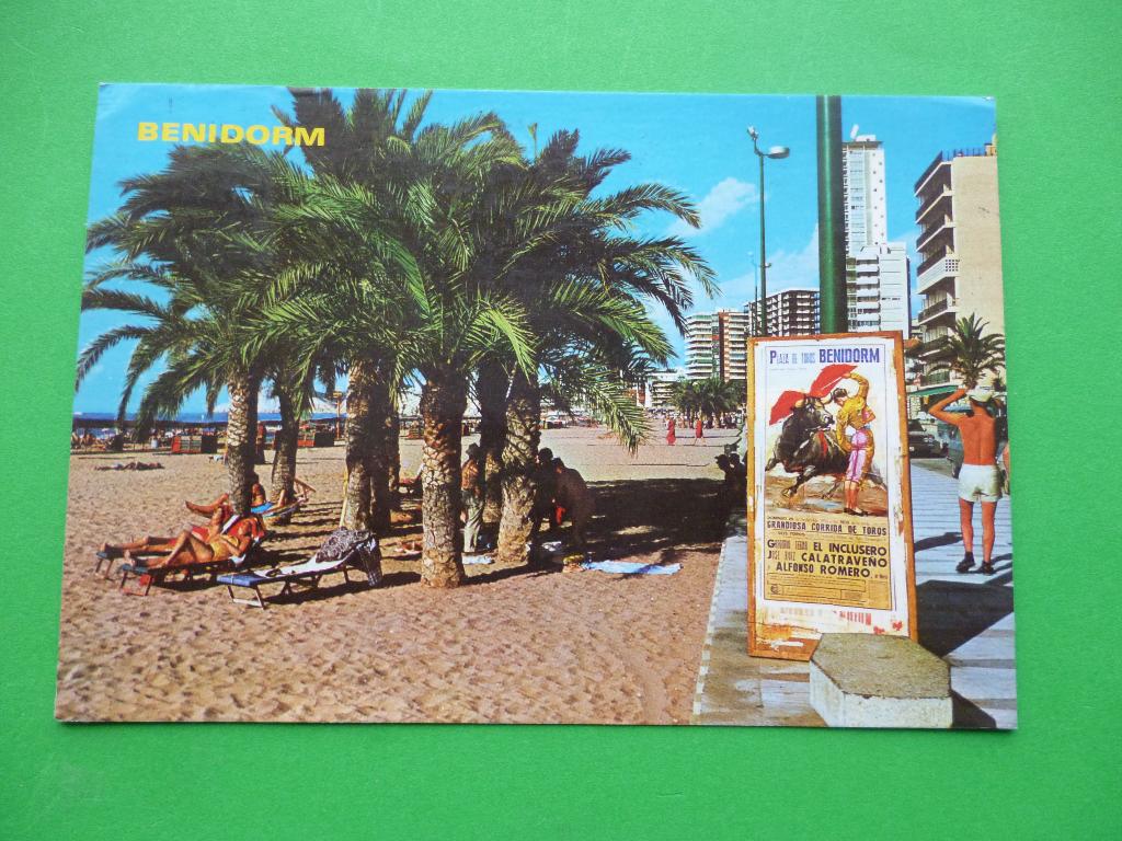 ansichtkaart Benidorm Spanje, Ophalen of Verzenden, 1980 tot heden, Gelopen, Spanje
