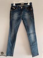 Goal jeans met lederlook maat 27 zgan, Ophalen of Verzenden, Zo goed als nieuw, Blauw, W27 (confectie 34) of kleiner