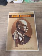 Oud hardcover boek John M. Browning FN herstal jaren 70, Ophalen of Verzenden, Landmacht, Nederland, Boek of Tijdschrift