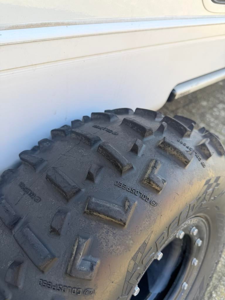 Goldspeed SC3 beadlock quad velgen  banden Yamaha Honda, Gebruikt, VL Custom Scooters, Ophalen of Verzenden, 7005AM