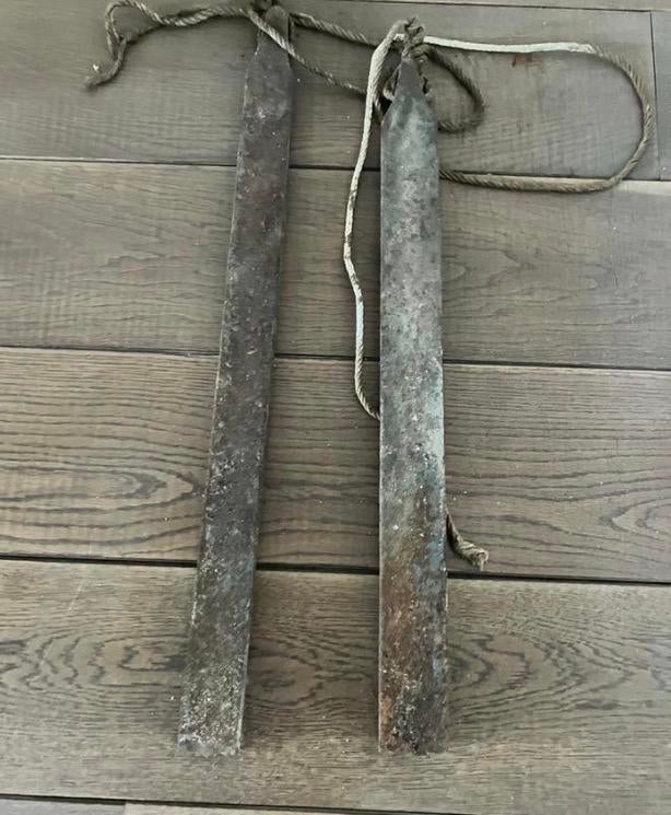 Contragewichten voor oud schuifraam, Ophalen, Gebruikt