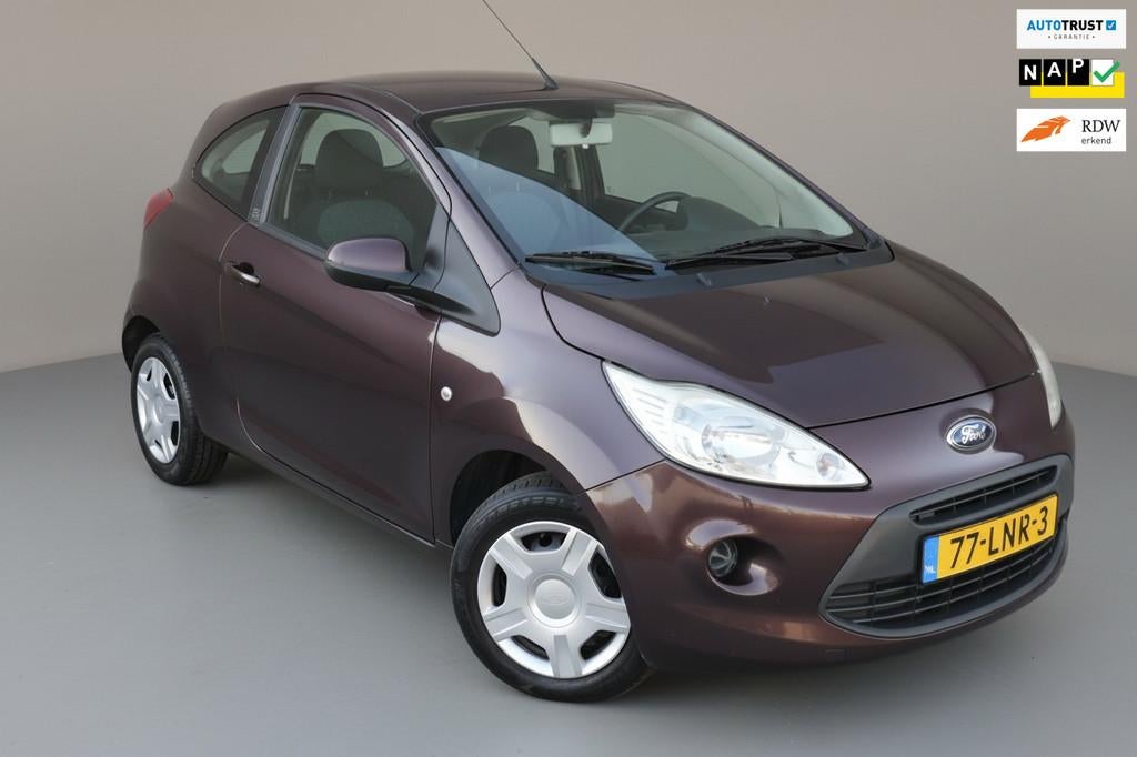 Ford Ka Airco|Elektrische ramen|NAP|APK 2027!, Voorwielaandrijving, Stof, Gebruikt, 1242 cc