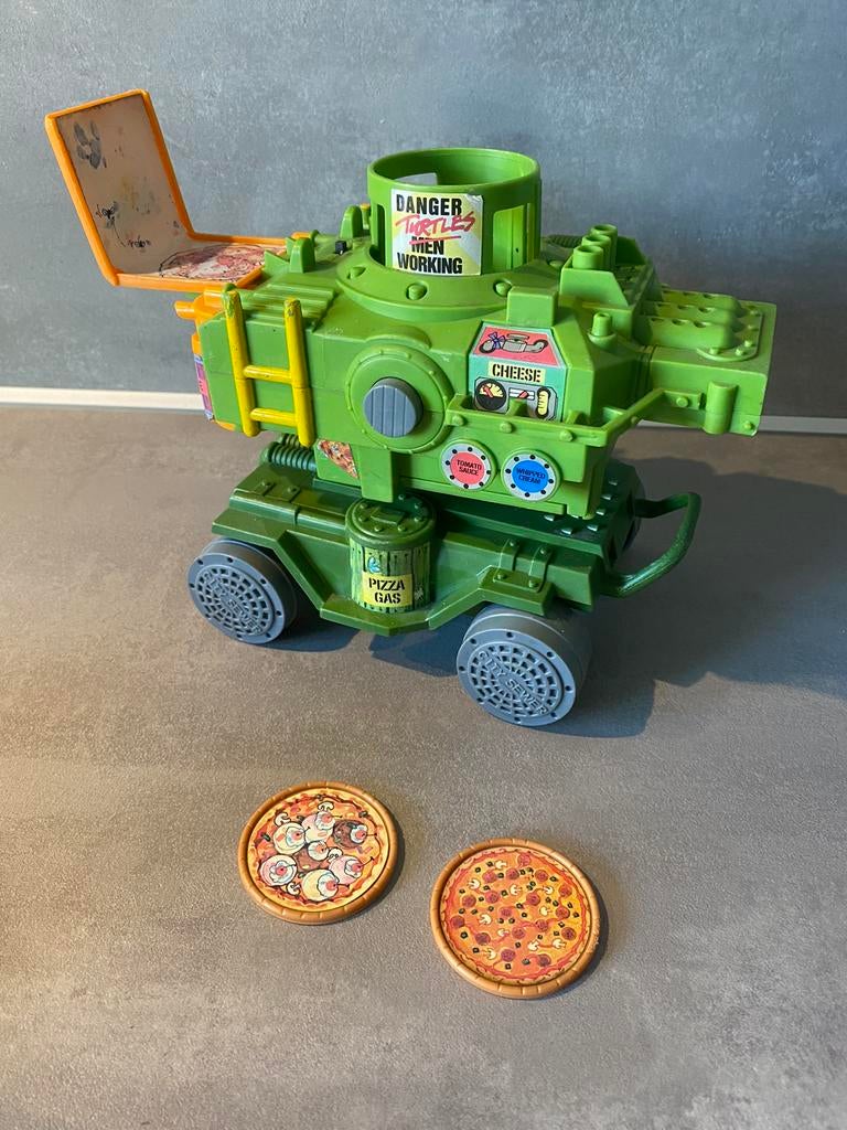 Tmnt turtles: pizza thrower 1989 playmates toys, Ophalen of Verzenden, Gebruikt
