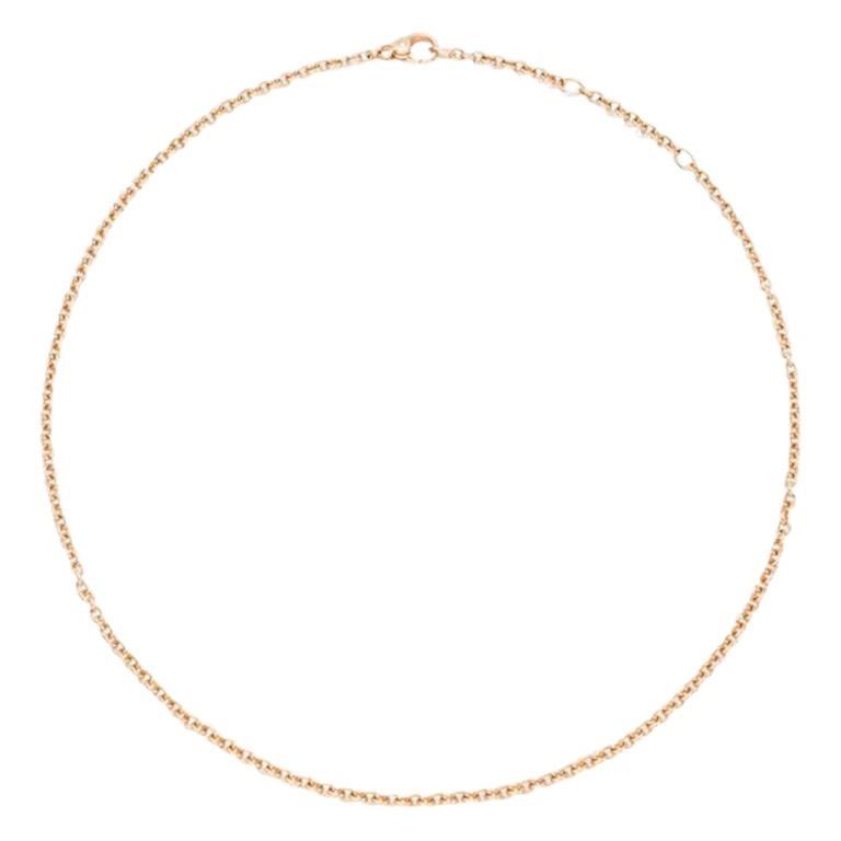 POMELLATO SABBIA ketting 18 krt. rosegoud 42 cm., Ophalen of Verzenden, Zo goed als nieuw, Goud, Goud