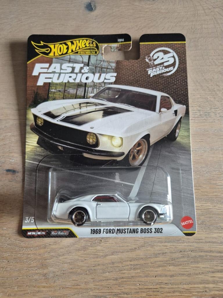 Hot Wheels Premium F&F - 1969 Ford Mustang Boss 302, Ophalen of Verzenden, Nieuw, Auto