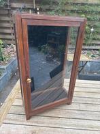 Oude vitrinekastje, Huis en Inrichting, Kasten | Vitrinekasten, Gebruikt, Minder dan 25 cm, Minder dan 100 cm, Overige houtsoorten