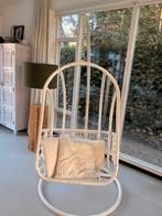 Hangstoel, Ophalen, Gebruikt, Rotan, hangstoel, Wit