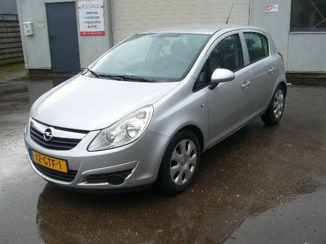Opel Corsa 1.4 16V 5D 2008 Grijs Nieuwe APK,Trekhaak, Auto's, Opel, Bedrijf, Corsa, ABS, Airbags, Airconditioning, Centrale vergrendeling