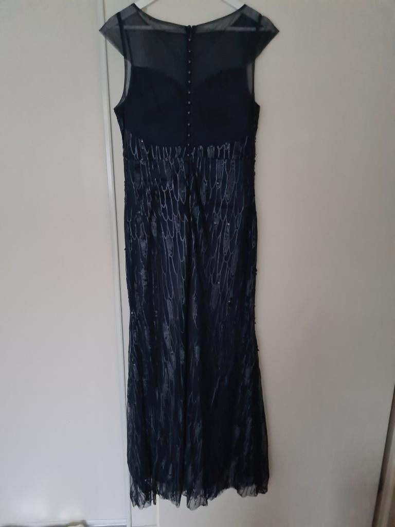 gala donker blauwe japon, Galajurk, Blauw, Ophalen, Maat 38/40 (M)