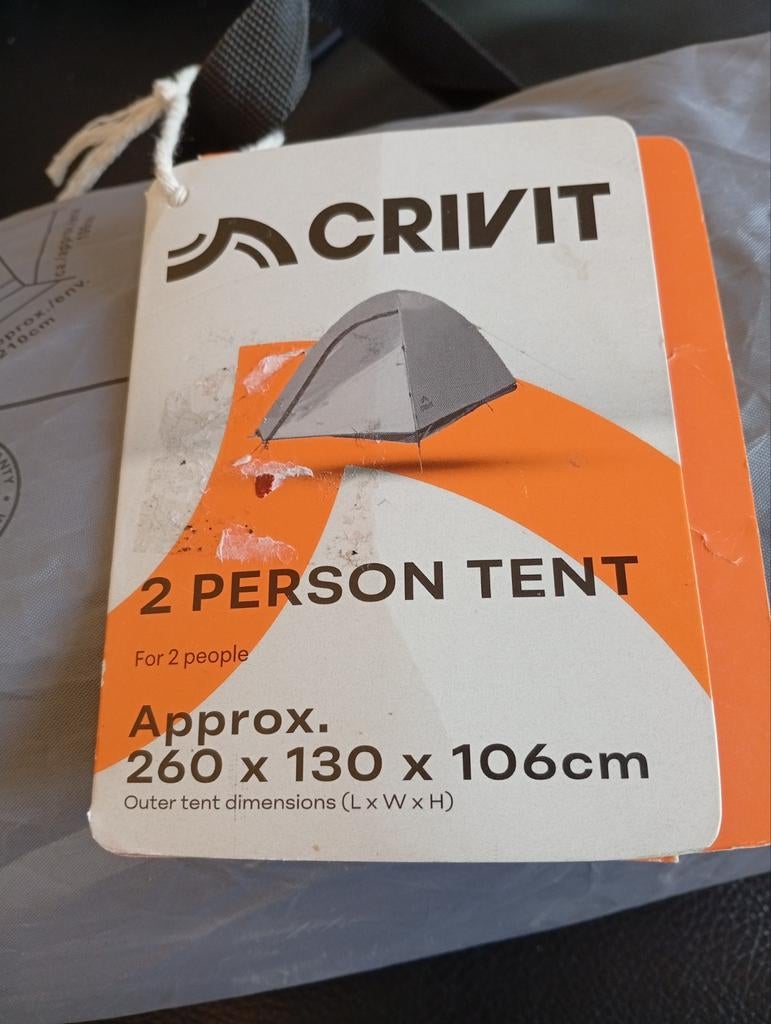 2 persoons koepeltent Crivit nieuw, Ophalen of Verzenden, Nieuw