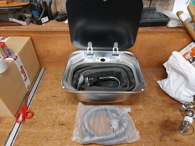 Wasbak met kraan, Watersport en Boten, Bootonderdelen, Gebruikt