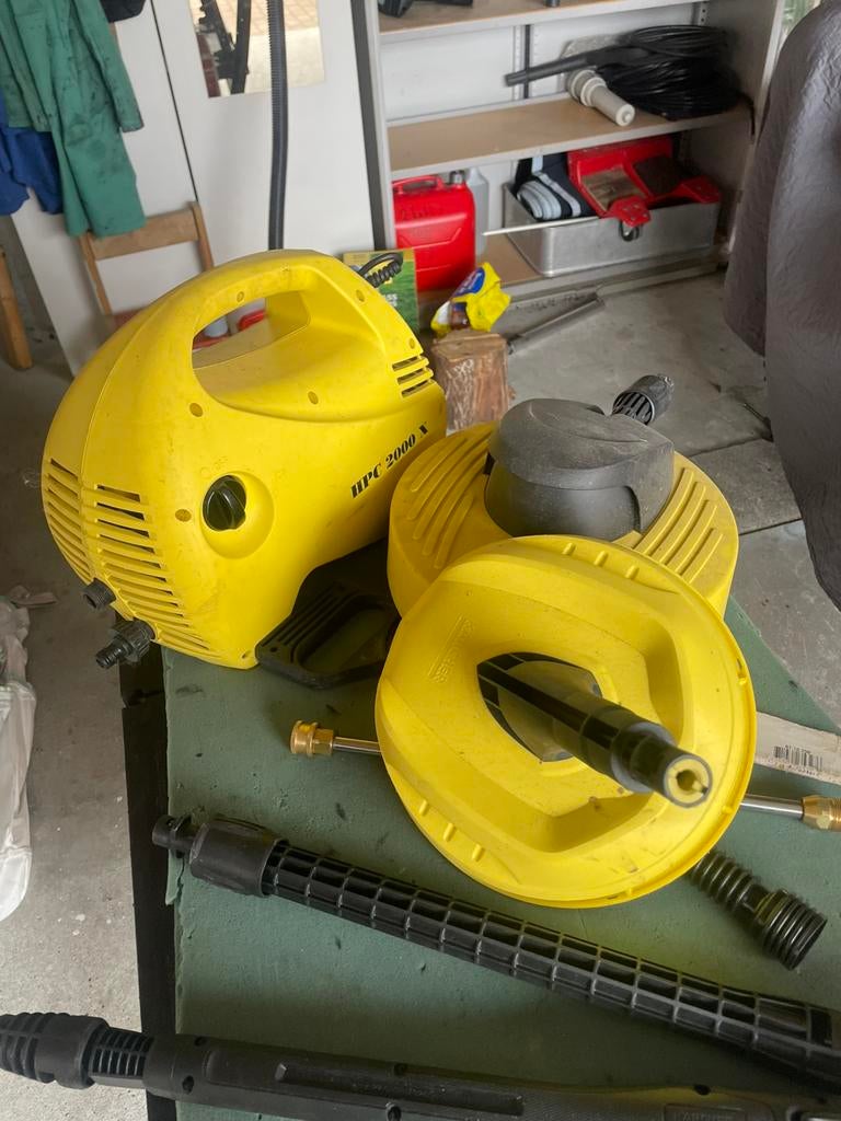 Hogedrukreiniger met terraskap, Doe-het-zelf en Verbouw, Reinigingsmachines, Ophalen, Gebruikt