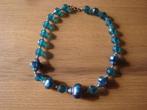 Ketting kralen blauw zo goed als nieuw, Ophalen of Verzenden, Zo goed als nieuw, Blauw, Overige materialen