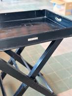 Colmore Butler Tray Zwart Hout Inklapbare Dienbladtafel, Ophalen, Gebruikt, Rechthoekig, Hout