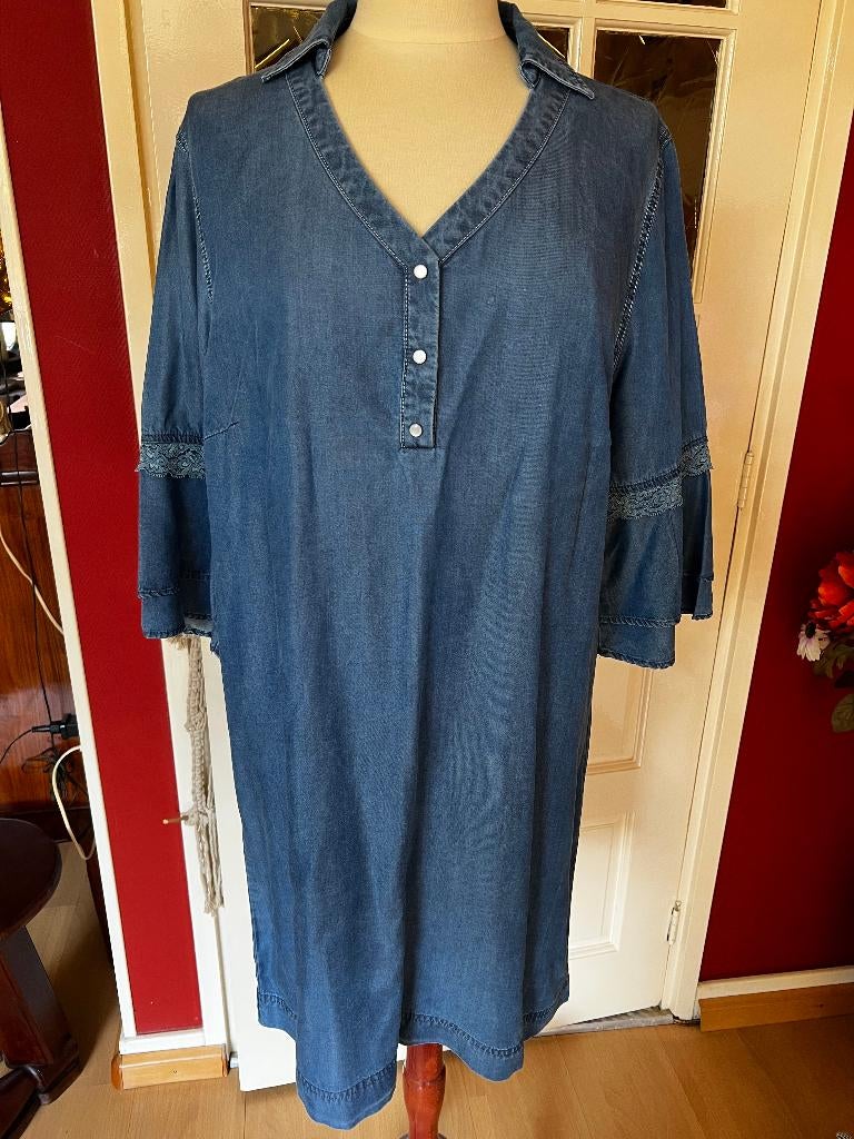 Denim spijkerjurk, Maat 38/40 (M), Blauw, Ophalen of Verzenden, Zo goed als nieuw