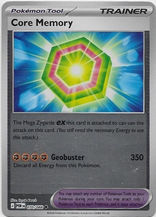 Perfect Order,  Core Memory [reverse] 70/94, Verzenden, Nieuw, Losse kaart