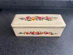 Vintage Verkade koekblik met bloemendecoratie, Verzamelen, Blikken, Ophalen of Verzenden, Gebruikt, Koek(jes), Verkade
