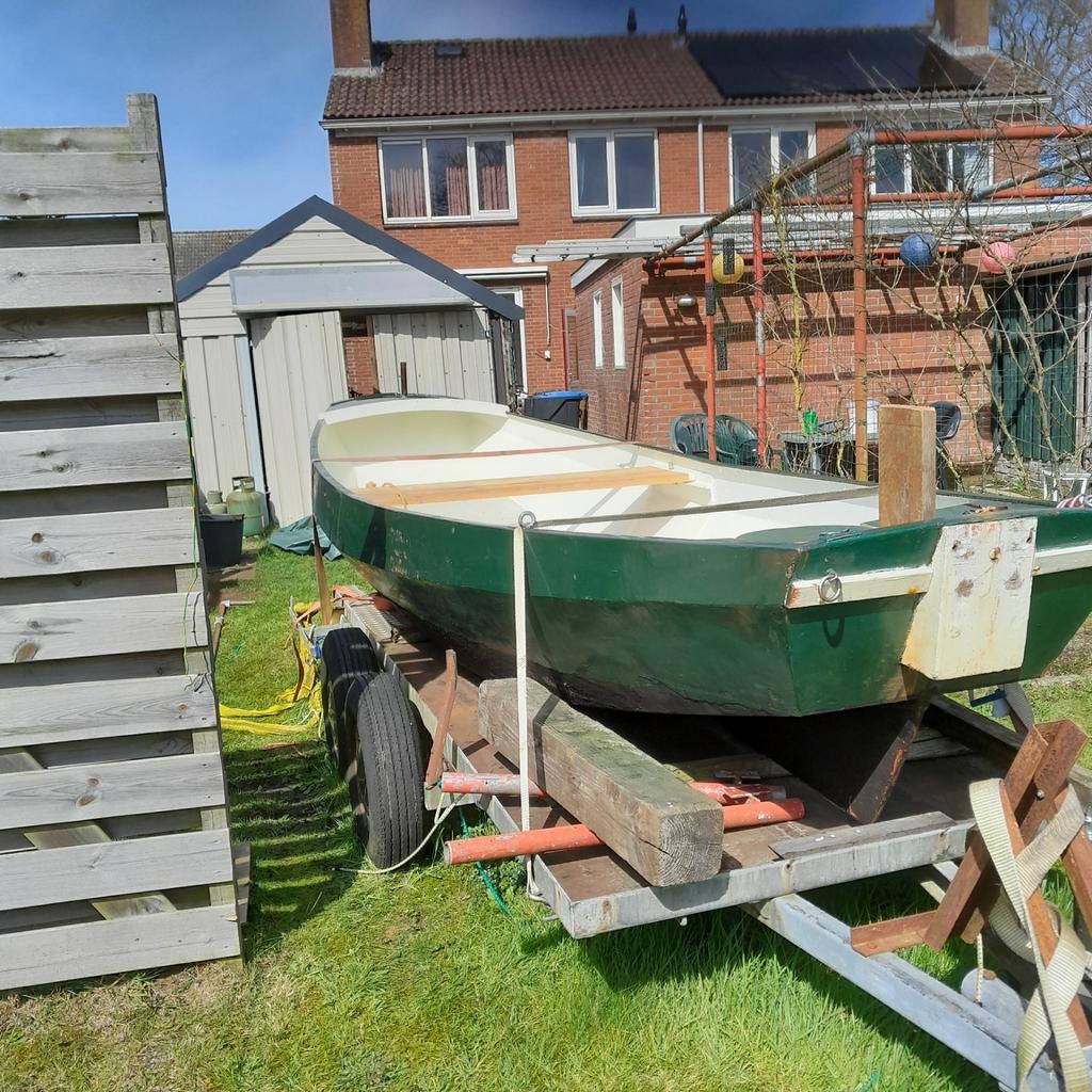 Stalen Schouw - 525x155 cm - Klaar voor het water, Watersport en Boten, Ophalen of Verzenden, Gebruikt, Staal