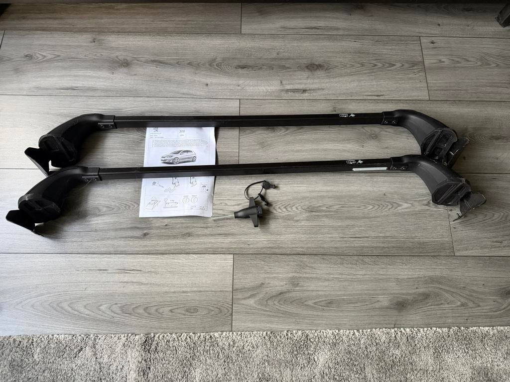 Orginele dakdragers voor Peugeot 308, Auto diversen, Dakdragers, Ophalen, Zo goed als nieuw