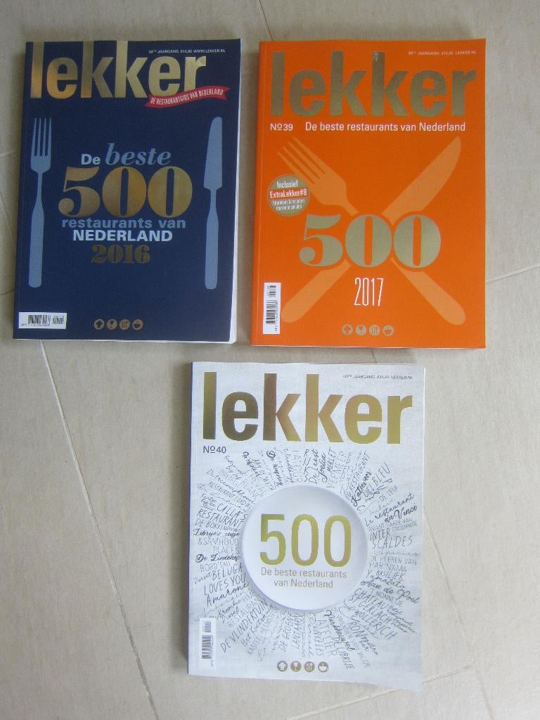 kookboek restaurantgids LEKKER 2018 nr 40 2016 en 2017, Gezond koken, Zo goed als nieuw, Magazine LEKKER, Nederland en België