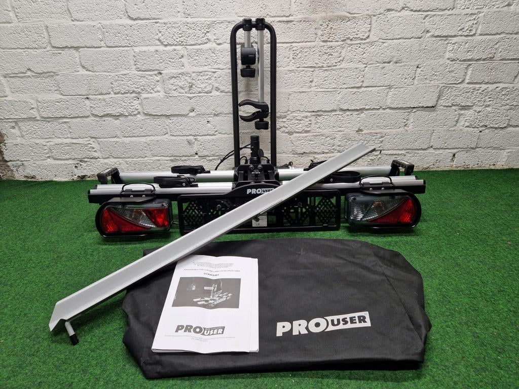 Nette Pro User Diamant fietsendrager + Oprijgoot + Opbergtas, Elektrische fiets, Ophalen of Verzenden, Zo goed als nieuw, 2 fietsen