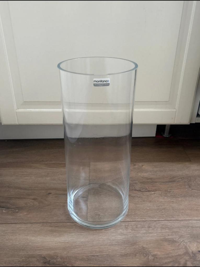 Vase H 34cm - D14cm, Overige kleuren, Ophalen of Verzenden, Minder dan 50 cm, Glas