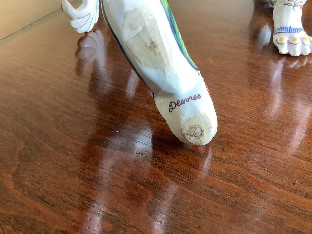 Twee Chinese of Majolica stel, Ophalen of Verzenden, Keramiek of Aardewerk