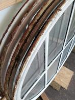 115,5x97cm Vijf stuks antieke ovale ijzeren ramen, ossenoog, Antiek en Kunst, Ophalen