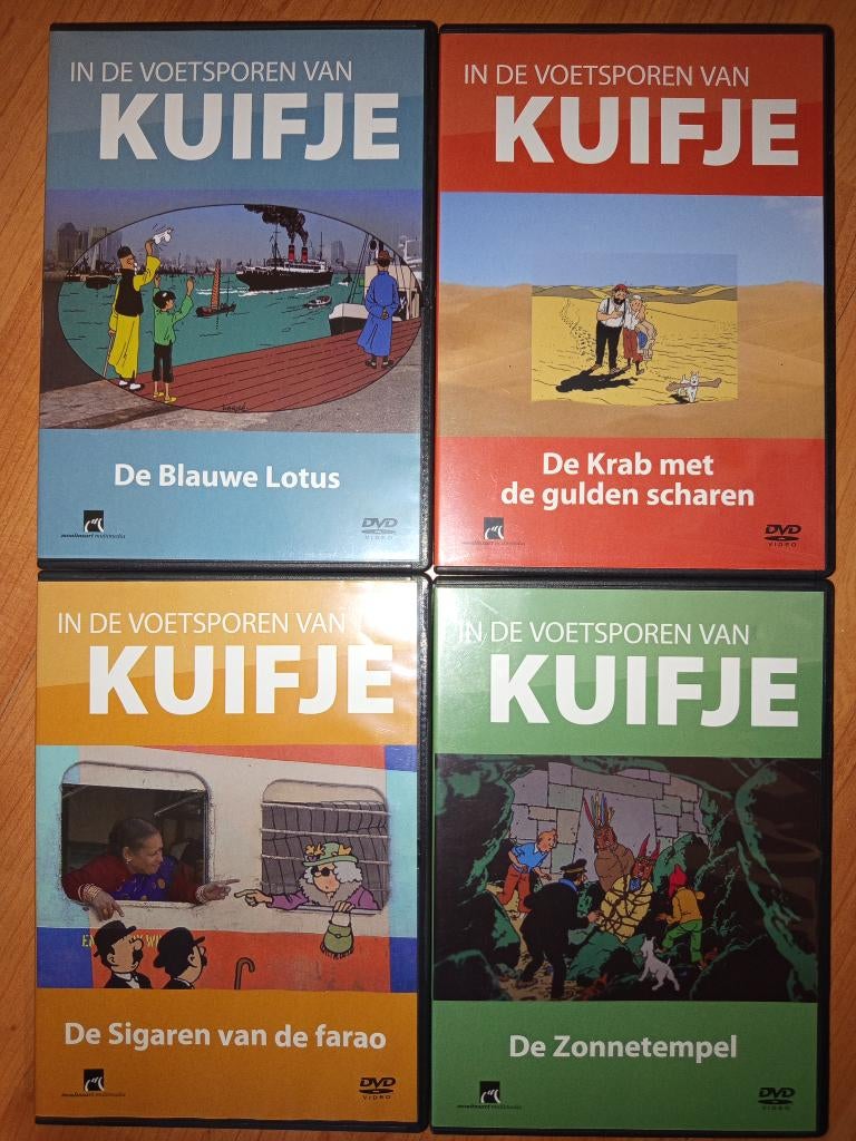 In de voetsporen van Kuifje ֎ 4 documentaires, Gebruikt, Alle leeftijden, Boxset, Ophalen of Verzenden