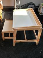 Ikea flisat kinderbureau/ tekentafel met kruk/bank, Ophalen, Gebruikt, Tafel(s) en Stoel(en)