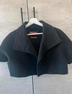 MaxMara korte cape jas – maat 40 – angora, wol & kasjmier, Ophalen, Zo goed als nieuw, Maat 38/40 (M), Zwart