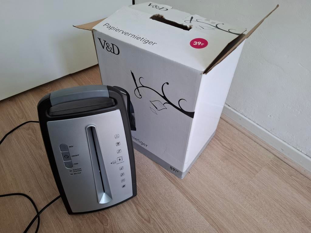 Papiervernietiger, Ophalen, Zo goed als nieuw