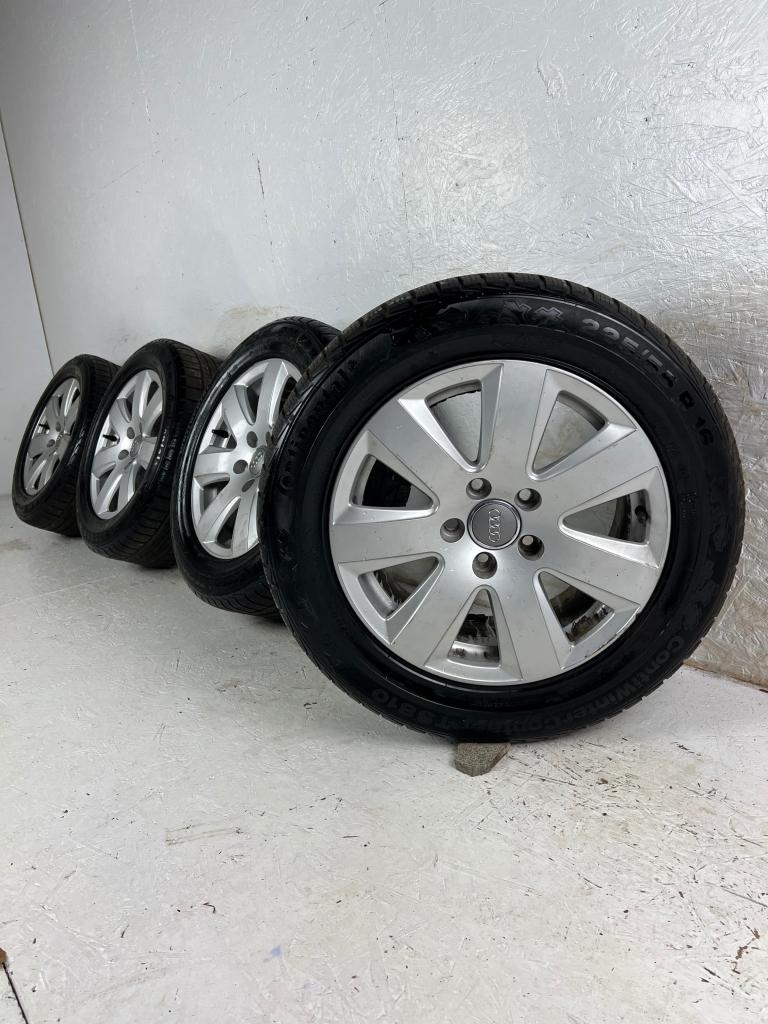 Originele Audi A6 S6 a7 s7 velgen 16" 5x112 winterset 8mm, Niet ingevuld, Gebruikt, 16 inch, Banden en Velgen