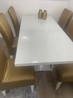 Eettafel met 6 stoelen, Gebruikt, Vijf personen of meer, 150 tot 200 cm, Rechthoekig