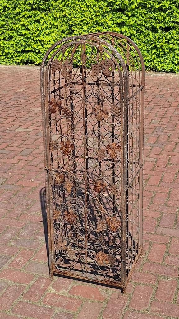 Wijnrek van ijzer, Huis en Inrichting, Woonaccessoires | Wijnrekken, Ophalen, Metaal, Minder dan 50 cm