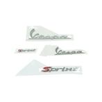 Stickerset Vespa Sprint chrome 4-delig 38702, Ophalen of Verzenden, Veen, Info, Veen