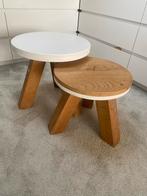 JSD Woods Salontafels/Bijzettafels Eikenhout Massief, Ophalen, Zo goed als nieuw, Minder dan 50 cm, Eikenhout