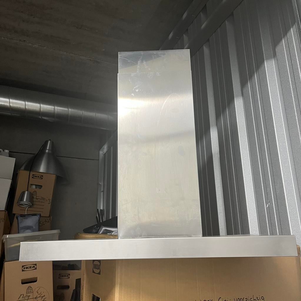 Afzuigkap RVS, Ophalen of Verzenden, Zo goed als nieuw, 200 tot 400 m³ per uur, Wandschouwkap